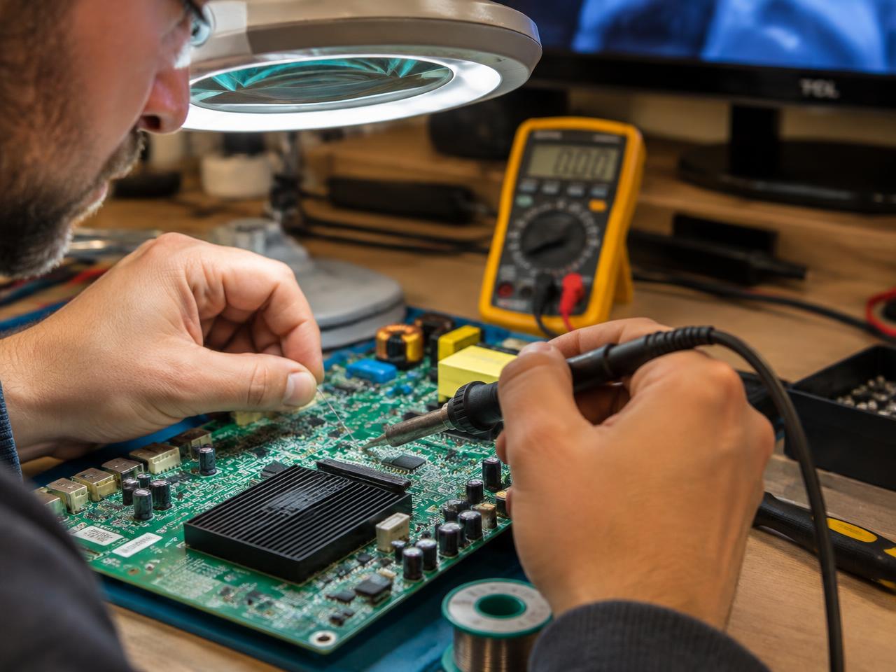 Main board soldering
